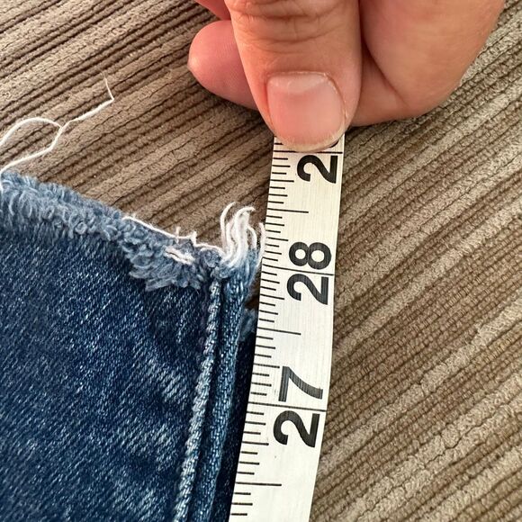 Mother high waisted ankle fray looker jeans 27 distressed - Picture 12 of 12